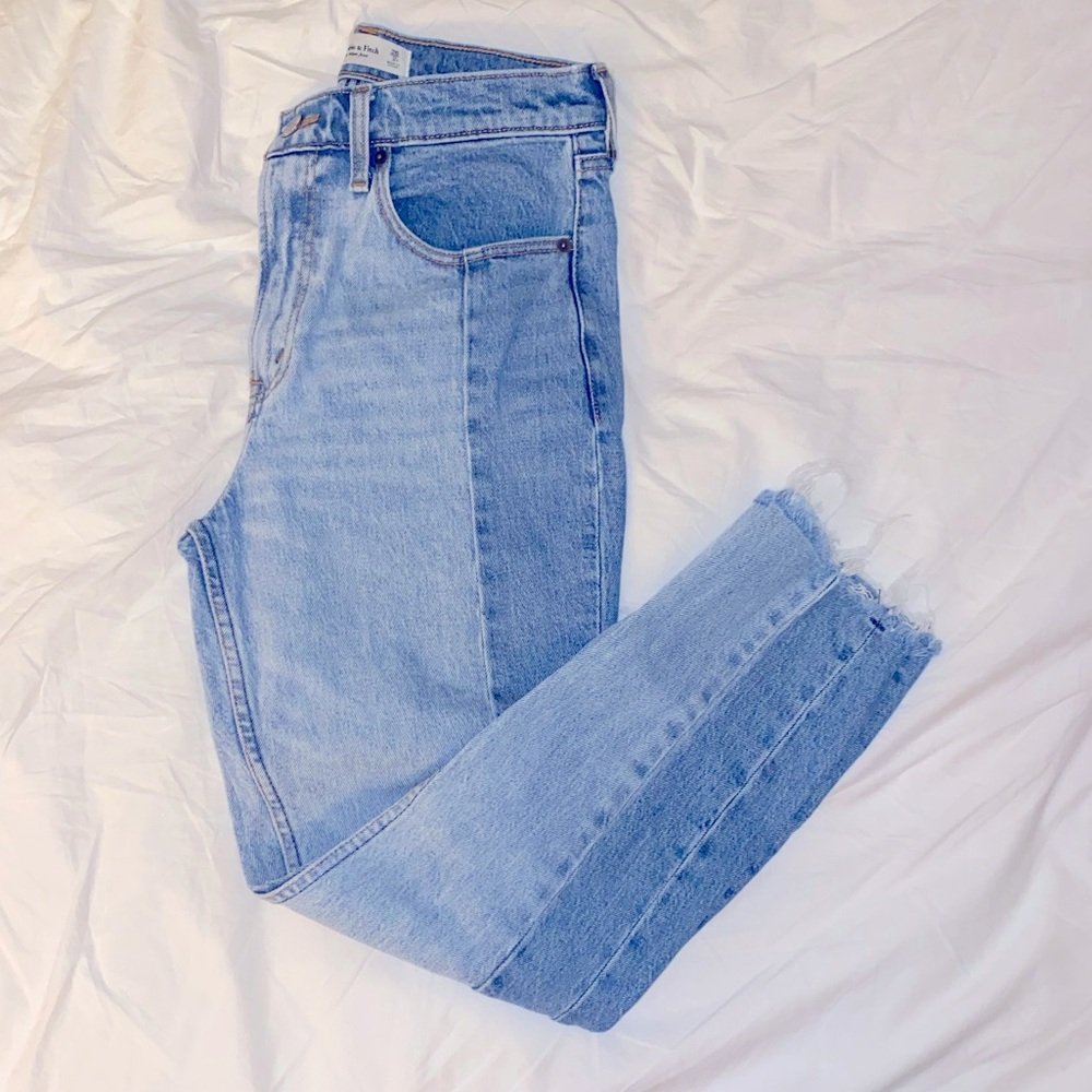 A&F two tone jeans